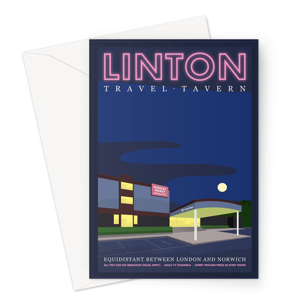 Linton Travel Tavern Greetings Card