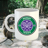 Monkey Tennis mug
