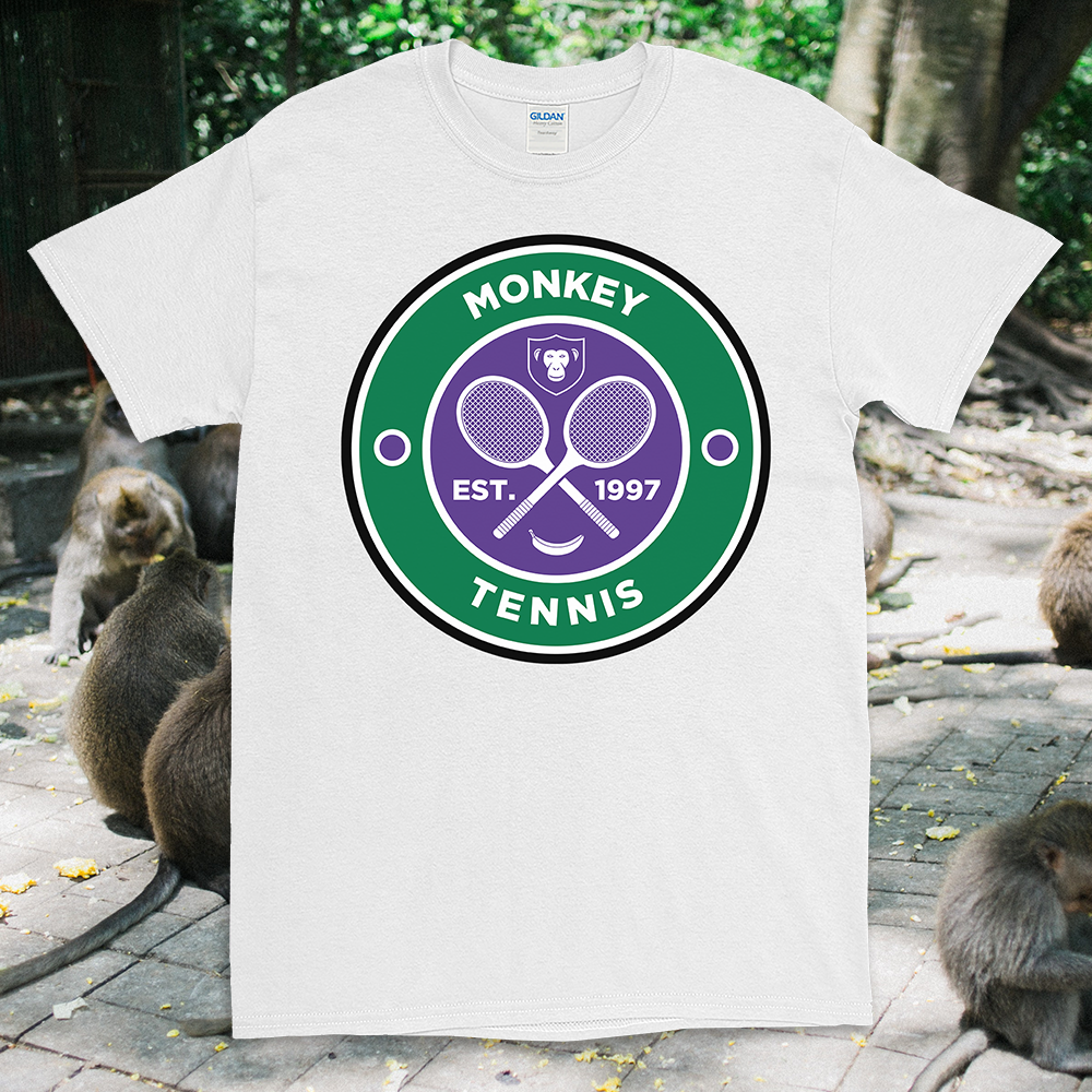 Monkey Tennis T-shirt (Front print) – accidentalpartridge
