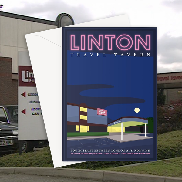 Linton Travel Tavern Greetings Card